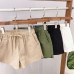 Drawstring A-Line Shorts